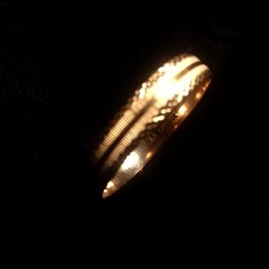 (RESERVED) 14k=585 gold Wedding band ring